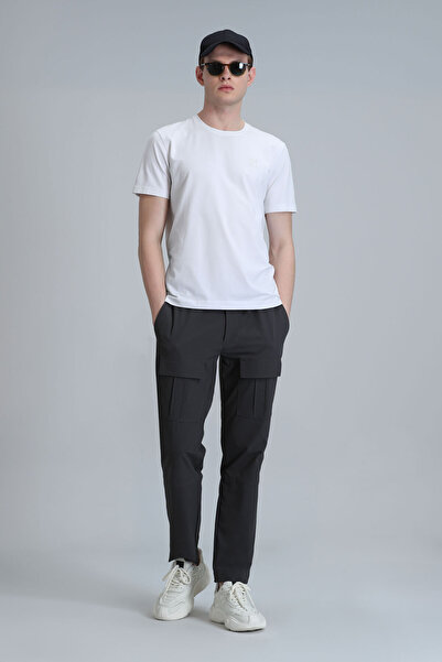 Lufian Pablo Modern Grafik T- Shirt Beyaz