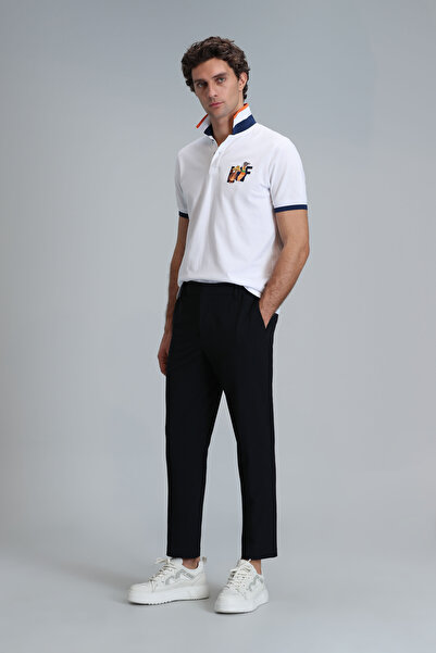 Lufian Ανδρικό μπλουζάκι Polo - Ruby Smart White