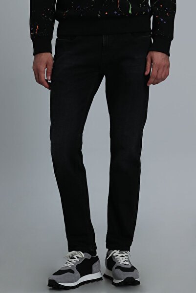 Lufian Ανδρικό παντελόνι Dean Smart Jean Slim Fit Anthracite