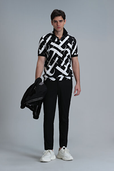 Lufian Cara Smart Men's Polo T-shirt Black