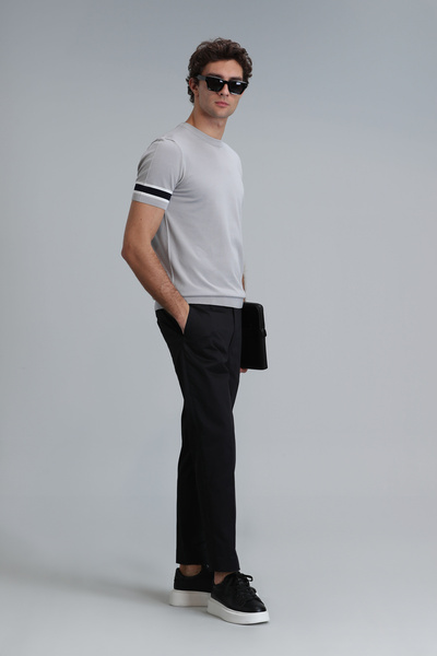 Lufian Plus Smart Erkek Chino Pantolon Slim Fit Siyah