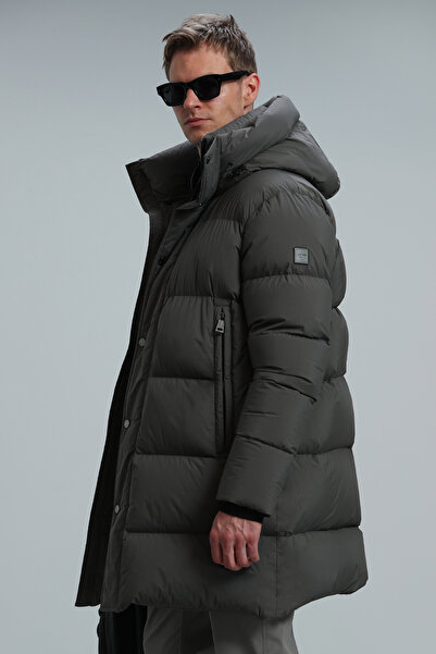 Lufian Vıctor Kaz Tüyü Erkek Mont Haki