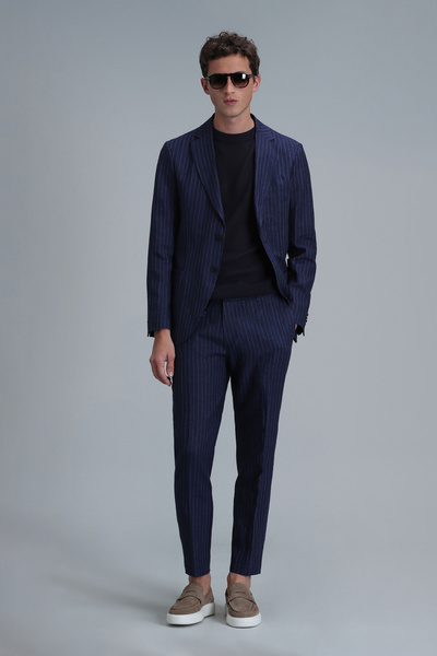 Lufian Jak Spor Erkek Blazer Ceket Slim Fit Lacivert