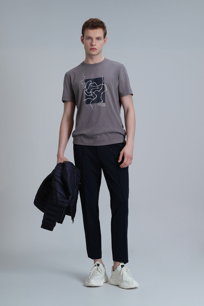 Lufian Nally Modern Graphic T-Shirt Mink