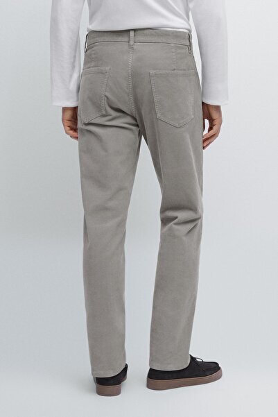 Massimo Dutti Fitilli kadife slim fit denim pantolon