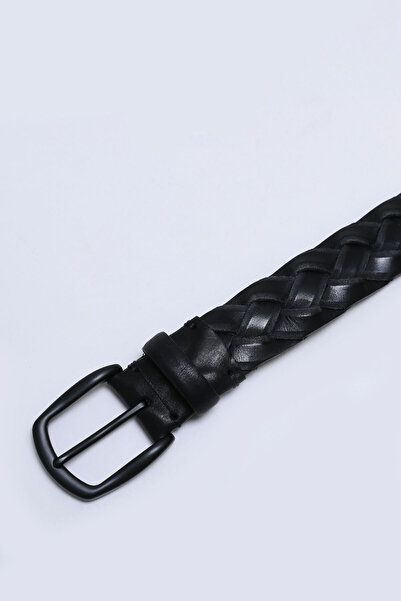 Lufian Cureaua din piele neagra pentru barbati - Luis