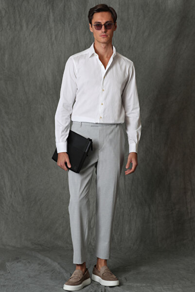Lufian Ανδρικό έξυπνο πουκάμισο Simon Comfort Fit White