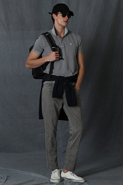 Lufian Helt Spor 5 Cep Erkek Pantolon Slim Fit Vizon