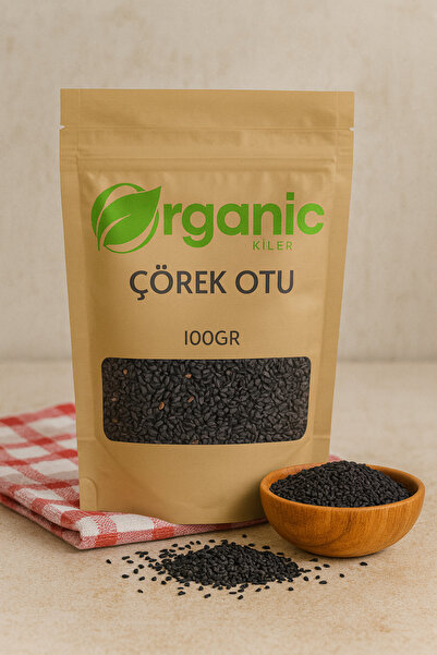 Organic Kiler Doğal Katkısız Çörek Otu 100gr – Şifalı Tohum , Diyet Dostu