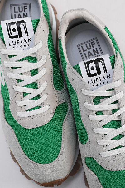 Lufian Arthur Erkek Deri Sneaker Ayakkabı Yeşil