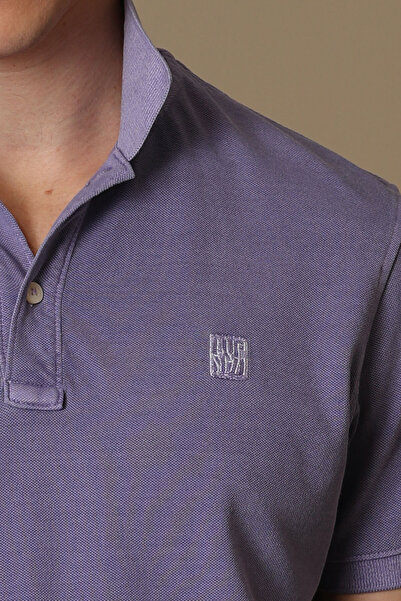 Lufian Vernon Sports Polo Neck Men's T-Shirt Lilac