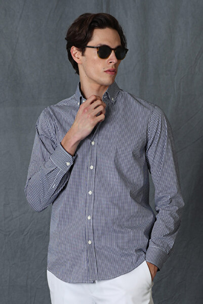 Lufian Ardmın Erkek Smart Gömlek Slim Fit Lacivert