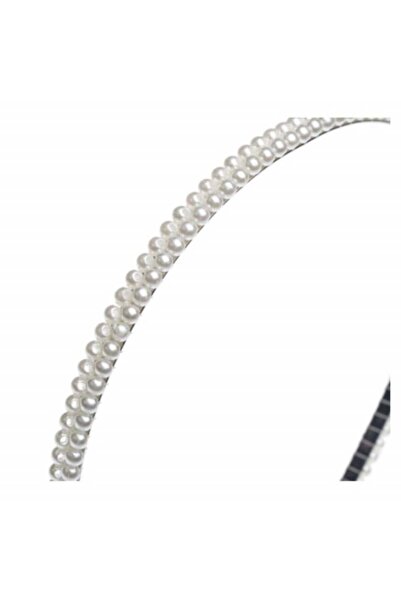 PUFO Elegant hair band with small white beads, Pufo