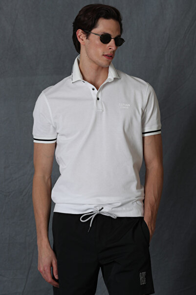 Lufian Forester Smart Men's Polo T-Shirt White