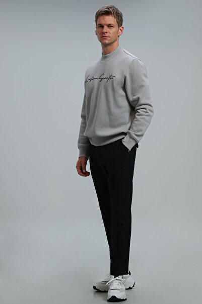 Lufian Lowe Erkek Sweatshirt Açık Gri