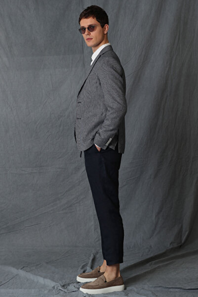 Lufian Karl Spor Erkek Chino Pantolon Tailored Fit Lacivert