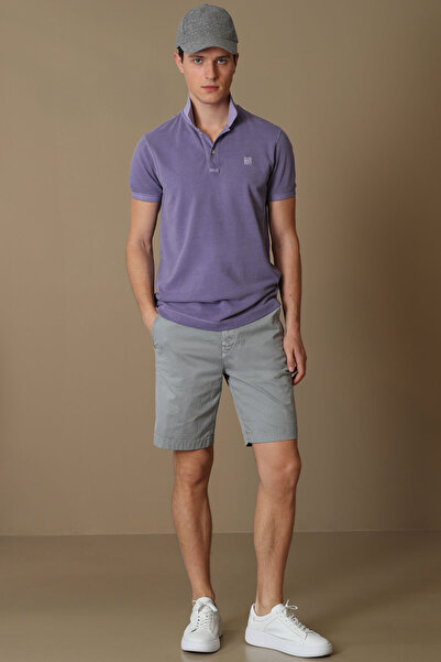 Lufian Vernon Sports Polo Neck Men's T-Shirt Lilac