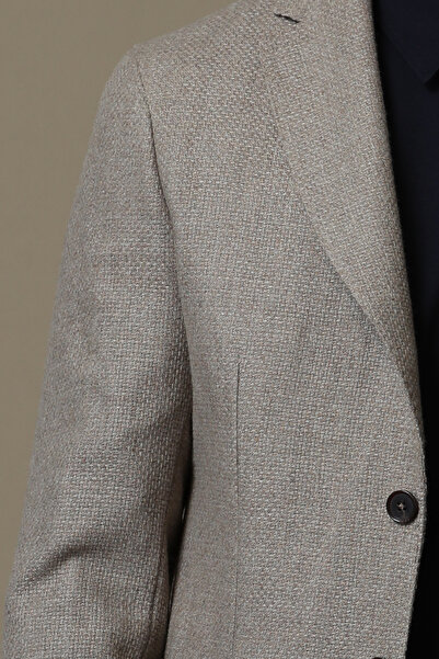 Lufian Gabrıel Spor Erkek Blazer Ceket Slim Fit Deve Tüyü