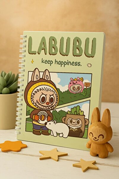 uğurlu dükkan Labubu Spri̇le Notebook