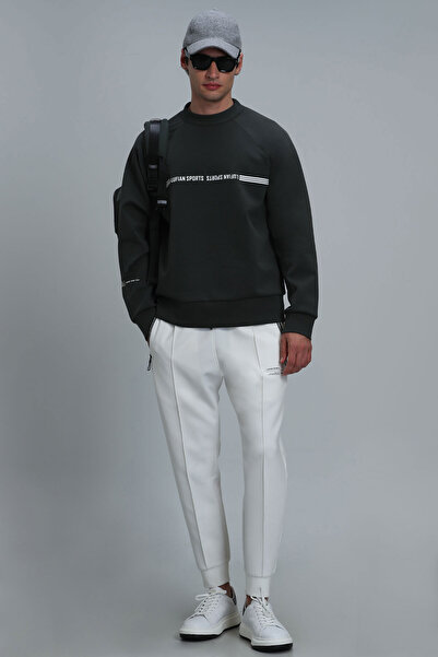 Lufian Range Erkek Sweatshirt Koyu Yeşil