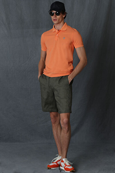 Lufian Laon Smart Erkek Polo Tişört Turuncu