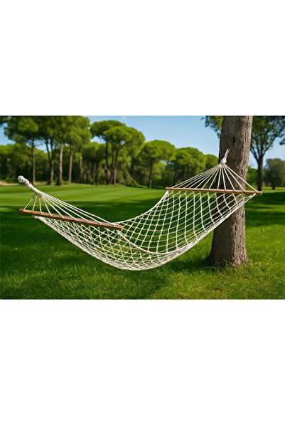 Asfaravm Tek Kişilik Pamuk Ipi El Örgülü Hamak Çıft Örgülü!! (RENK DEĞİŞKENLİK GÖSTEREBİLİR)