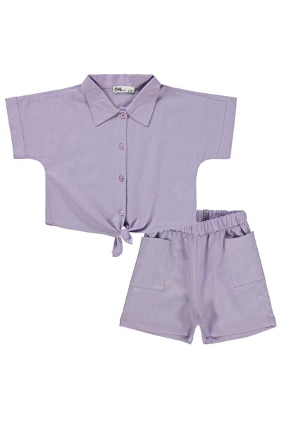 Civil Girls Set pentru copii de 2-5 ani, cu desen în față - Lila