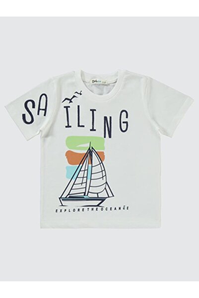 Civil Boys Saılıng Printed Capri Suit for Ages 2-5 - Ecru4-5 Years