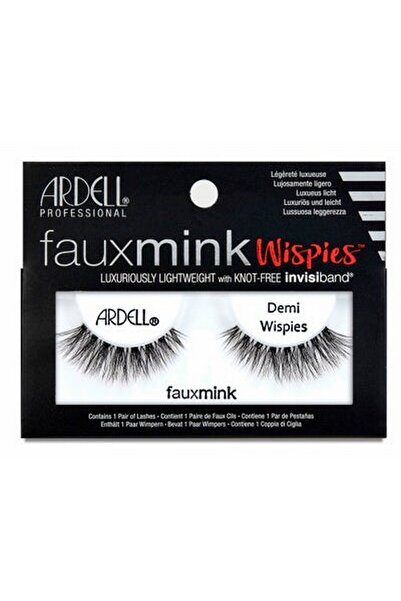 Ardell Faux Mink Demi Wispies Lashes | Black | Lightweight, Reusable & Natural-Looking Strip Lash