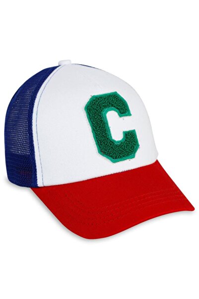 Civil Boys Κέντημα με γράμμα C Παιδικό καπέλο για αγόρια 6-9 ετών - Μπλε