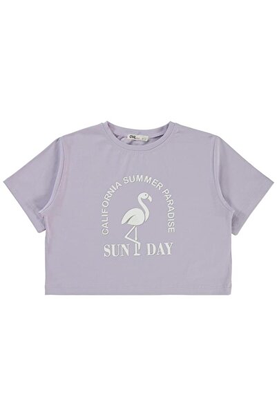 Civil Girls Μπλουζάκι με στάμπα φλαμίνγκο για 6-9 ετών - Λιλά για 7-8 ετών
