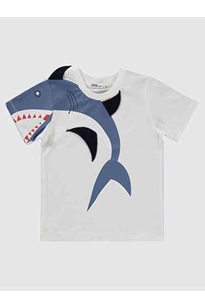 Civil Boys Shark Printed 2-5 Years Old Set - White3-4 Years Old