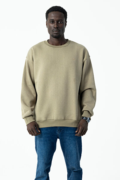 JB John Borners Чоловічий велосипедний комір JB з вишивкою 3 нитки Світшот Візон зелений - 5405