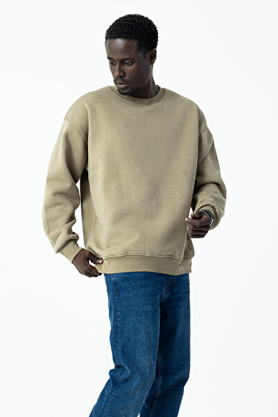 JB John Borners Чоловічий велосипедний комір JB з вишивкою 3 нитки Світшот Візон зелений - 5405