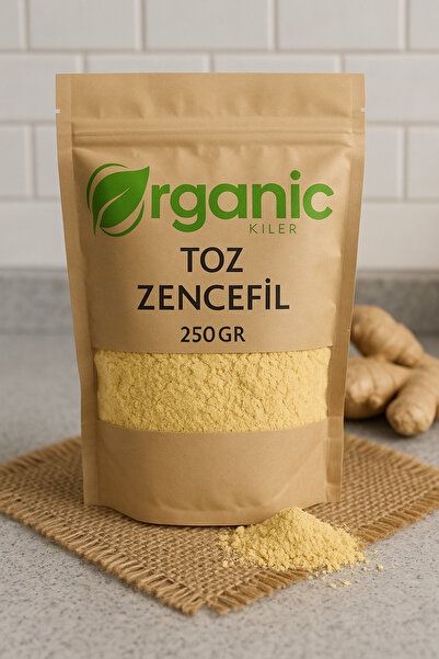Organic Kiler Toz Zencefil %100 Taze Öğütülmüş 250gr ( Zingiber Officinale ) ...