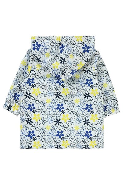 Civil Baby Floral Printed 6-18 Months Raincoat - White 6-9 Months