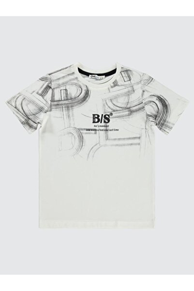 Civil Boys Μπλουζάκι με στάμπα Bs Drawing για 6-9 ετών - Γκρι 8-9 ετών