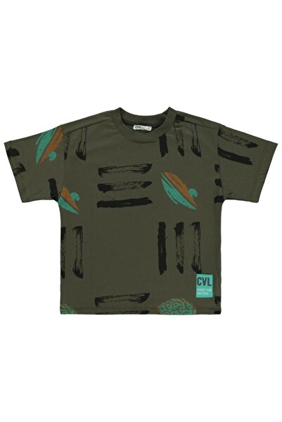 Civil Boys تي شيرت ولادي 10-13 سنة كاكي موديل: Gx9688