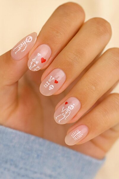 Flash Tattoos® Halloween Cadılar Bayramı Dokulu Tırnak Sticker Nail Art Süsü