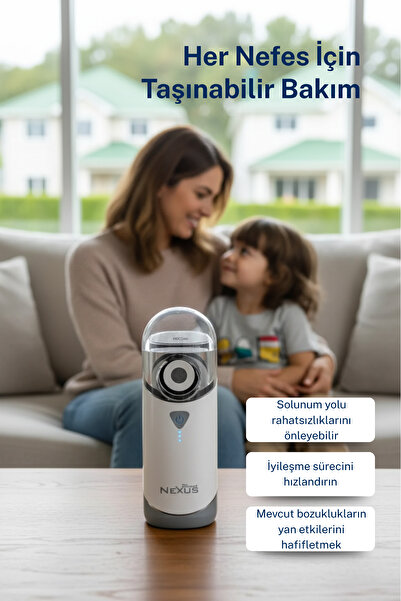 Direct NEXUS Yetişkinler Ve Çocuklar Için Şarj Edilebilir Taşınabilir Mesh Nebulizatör
