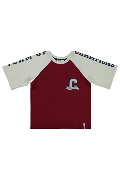 Civil Boys Μπλουζάκι για αγόρι 10-13 ετών, μπορντό