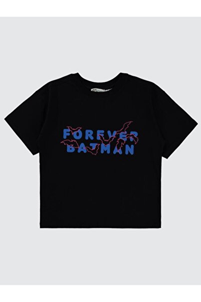 Batman Boy's T-Shirt 6-9 Years Black