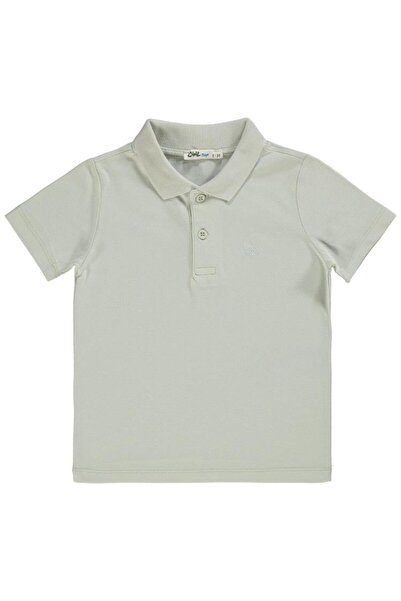 Civil Boys Sailboat Embroidered Lakos T-Shirt for Ages 2-5 - Gray 5-6 Years Old