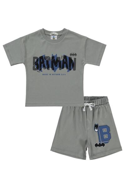 Batman بدلة ولادي 2-5 سنوات رمادي