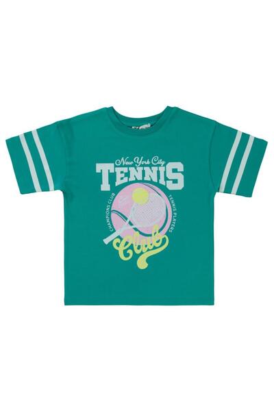 Civil Girls Teniska majica Štampano za decu 6-9 godina - zelena 9-10 godina