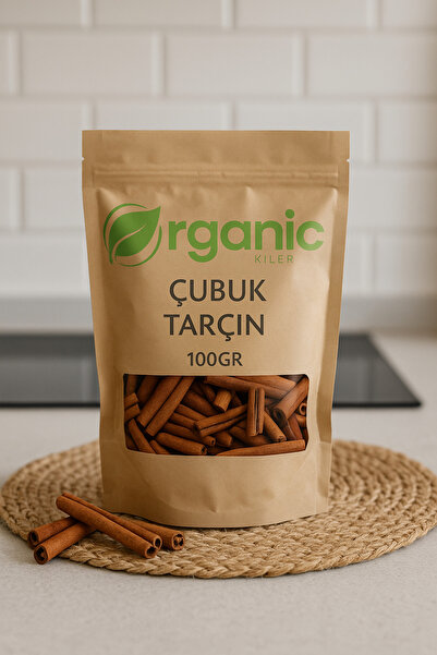 Organic Kiler Çubuk Tarçın 100gr. Doğal & Organik, Katkı Madde İçermez, Kabuk...