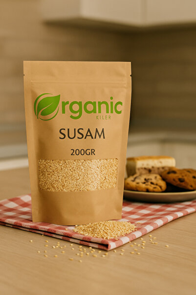 Organic Kiler Susam 200gr Doğal & Katkısız | Orta Kavrulmuş | Vegan & Glutens...