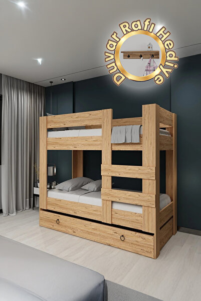 Ninnimo Genç Ranza 90x190 Yatak Uyumlu Yavrulu Antik Çam Ranza