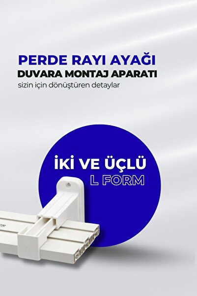Kornişsan Sağlamlık Ve Güvenilirlikte Öncü: Perde Rayı Ayağı L Ayak Duvara Mo...