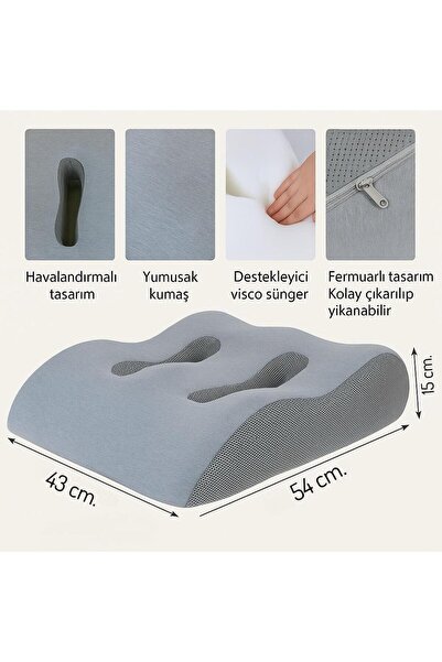 SANALTİCARETİM Visco Leg Support and Pillow |   Ergonomic Orthopedic Elevating Foot Knee Calf Support Cushion